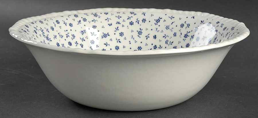 Sprig Blue 9" Round Vegetable Bowl by Adams China-1