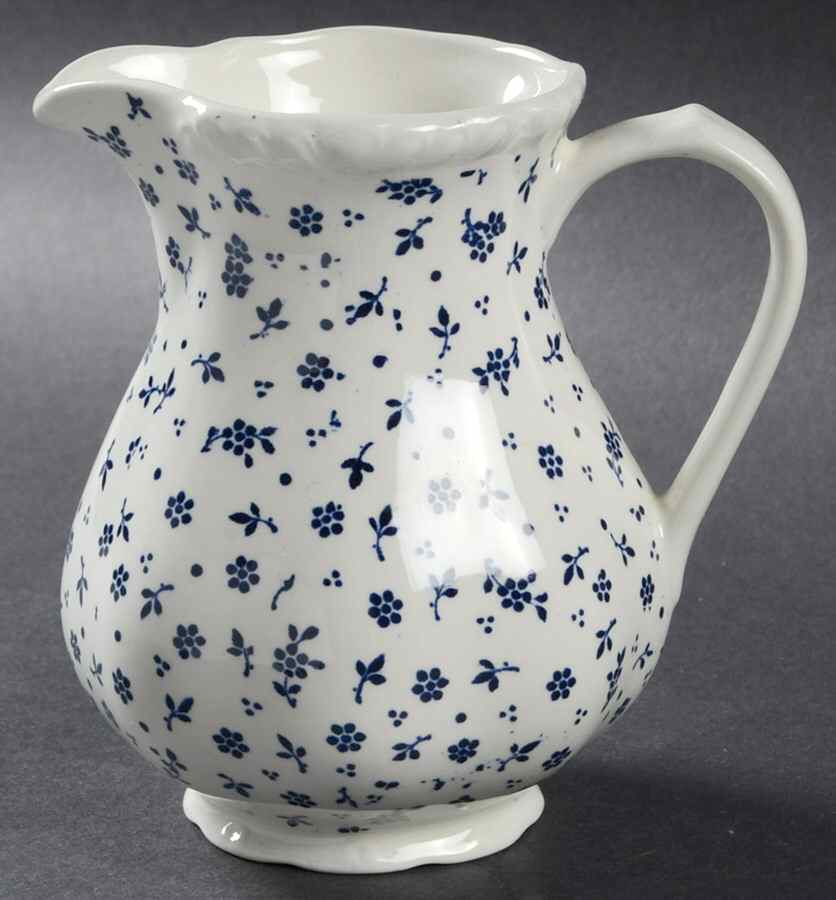 Sprig Blue Creamer by Adams China-1