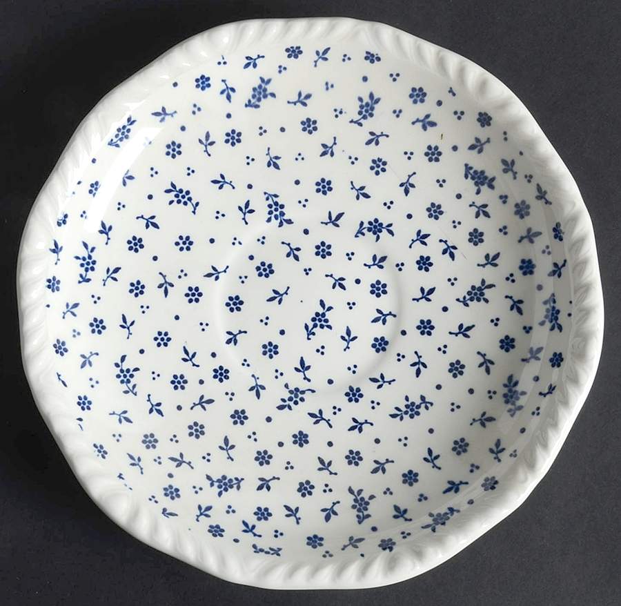 Sprig Blue Saucer for Cream Soup Bowl by Adams China-1