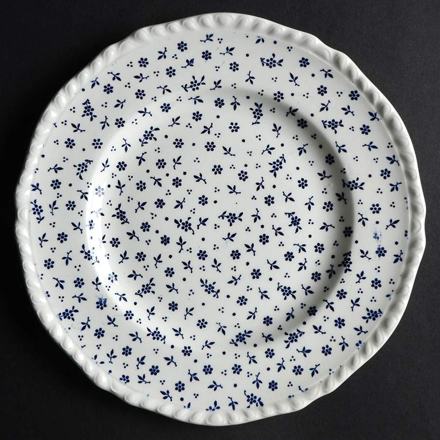 Sprig Blue Salad Plate by Adams China-1