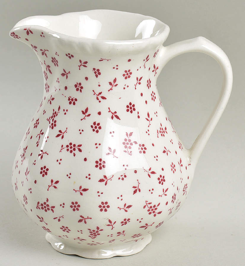 Sprig Pink Creamer by Adams China-1