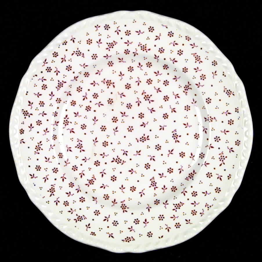 Sprig Pink Salad Plate by Adams China-1