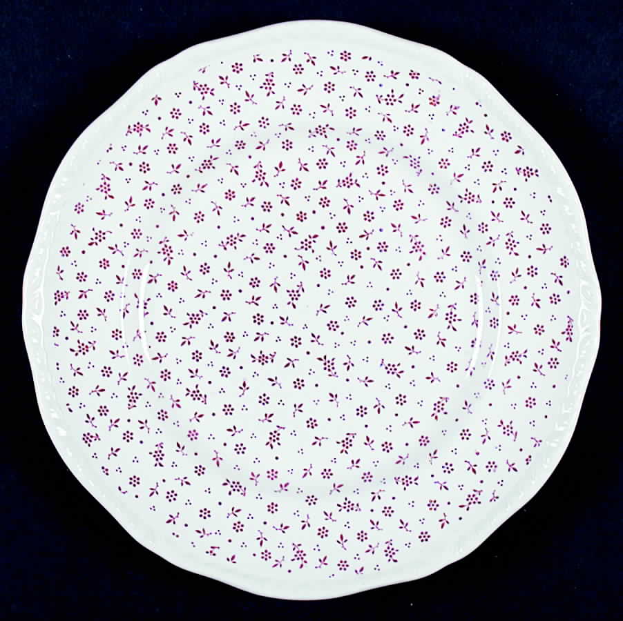 Sprig Pink Dinner Plate by Adams China-1