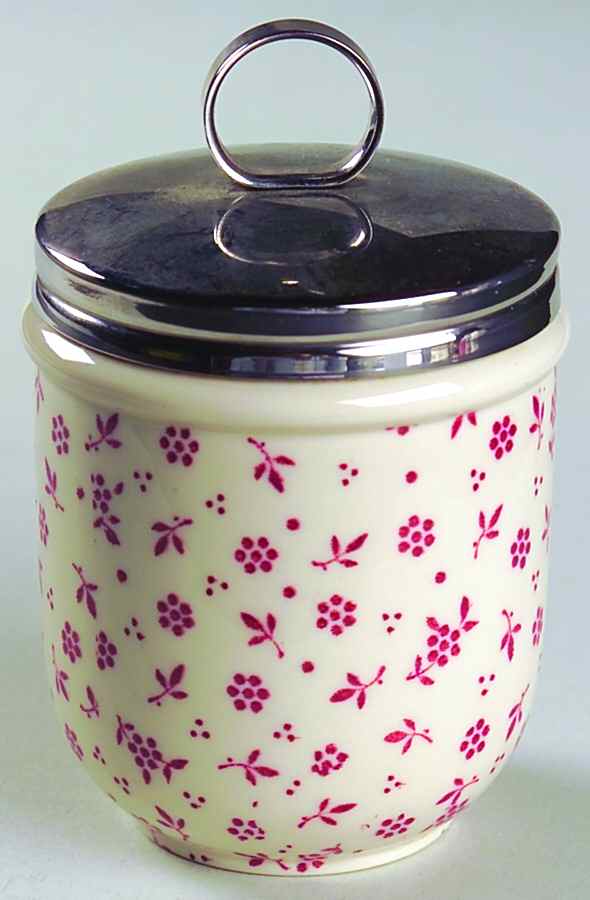 Sprig Pink Egg Coddler & Lid by Adams China-1