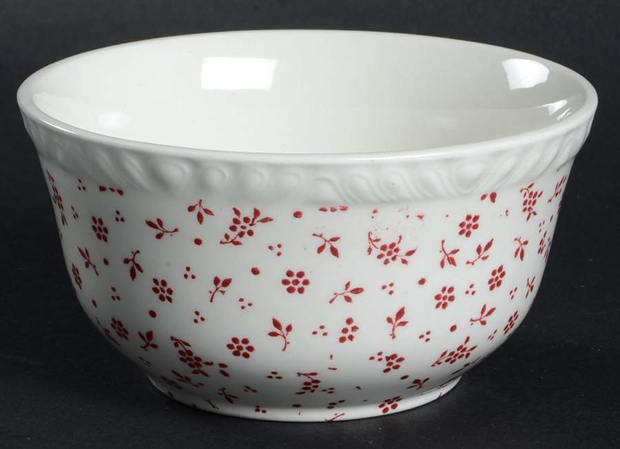 Sprig Pink Open Sugar Bowl by Adams China-1