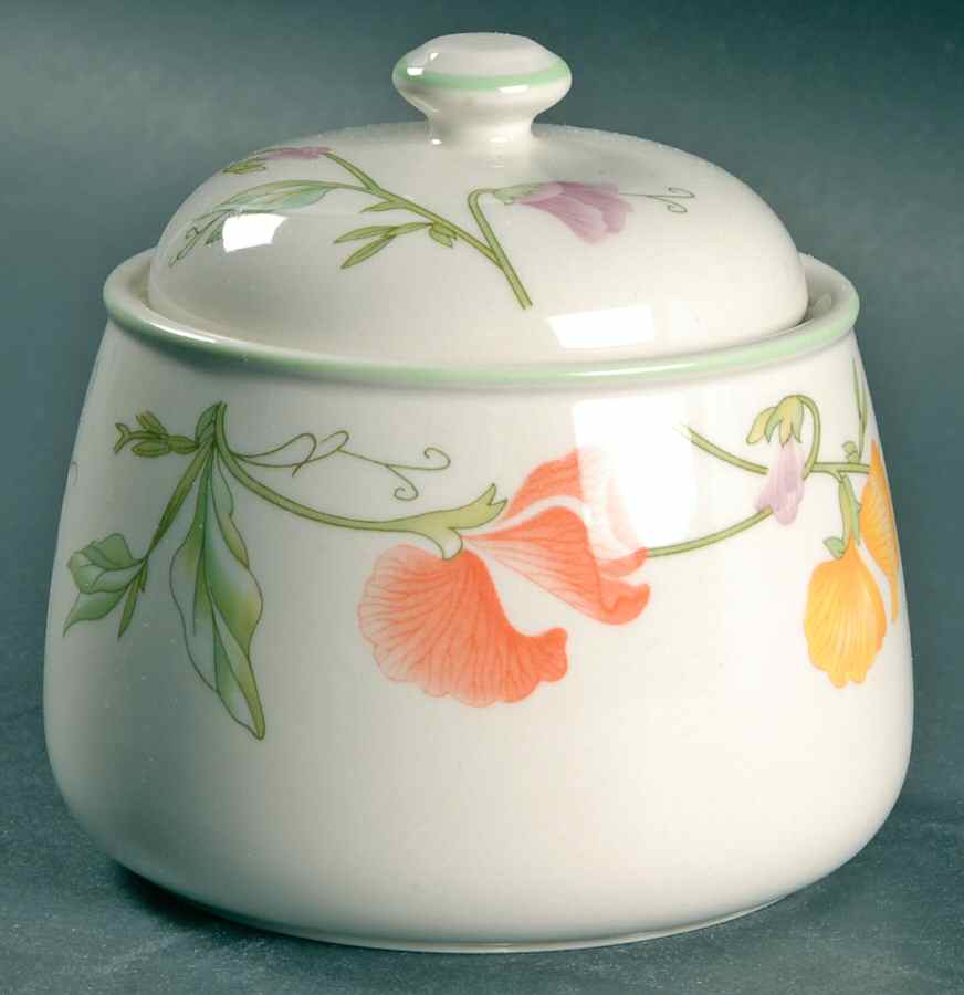 Summer Delight Sugar Bowl & Lid by Adams China-1