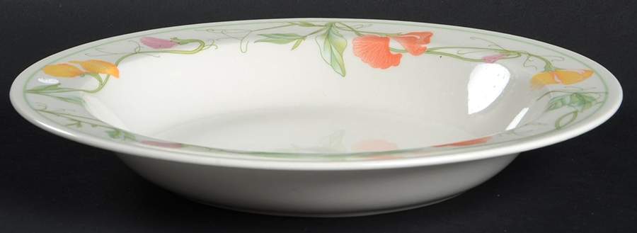 Summer Delight Large Rim Soup Bowl by Adams China-1