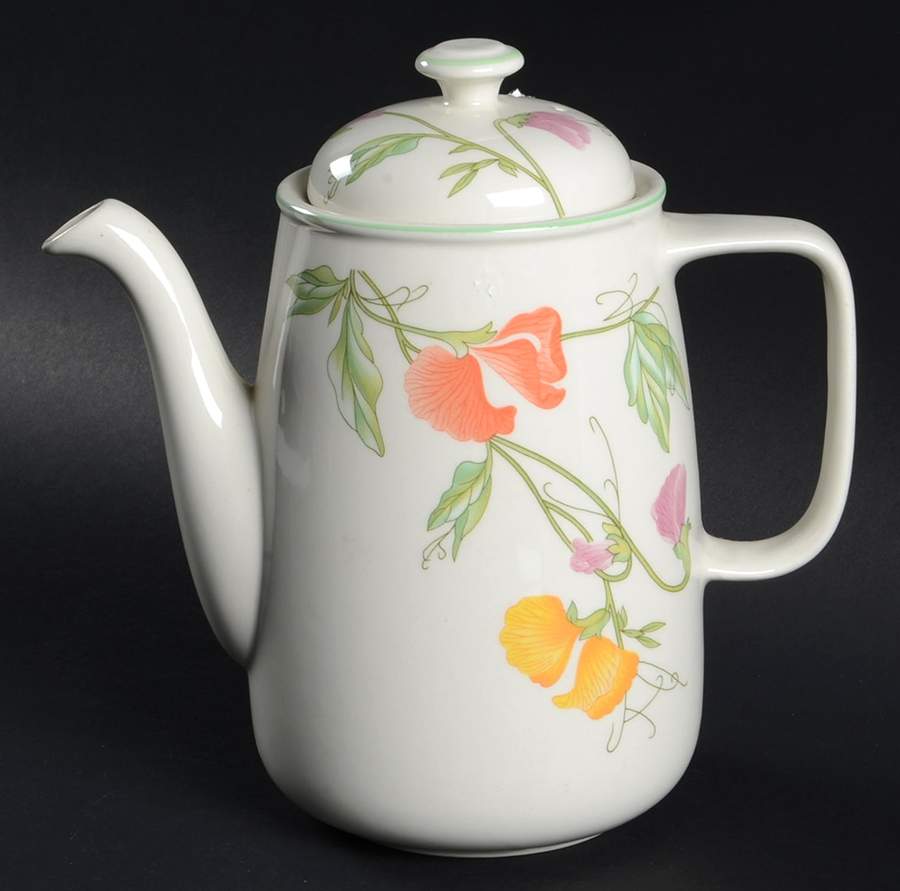 Summer Delight Coffee Pot & Lid by Adams China-1