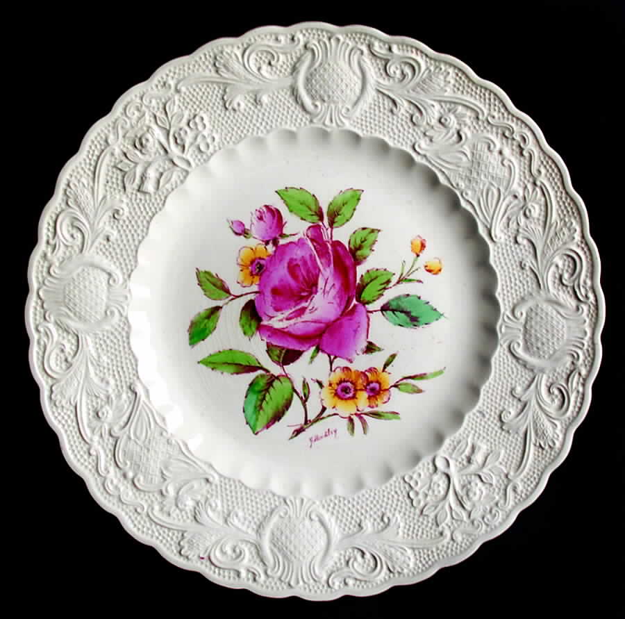 Swansea Rose Luncheon Plate by Adams China-1