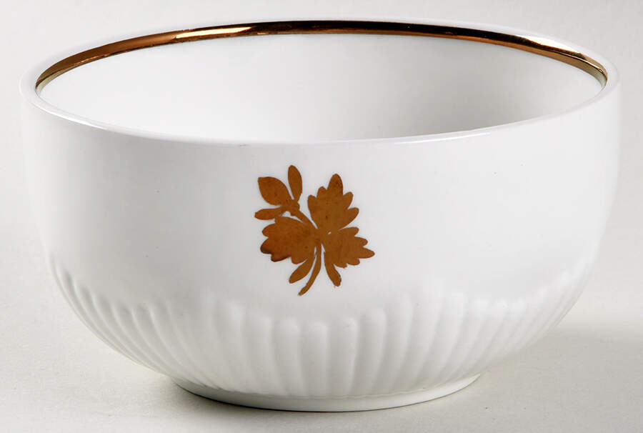 Tea Leaf Copper Oatmeal Bowl by Adams China-1