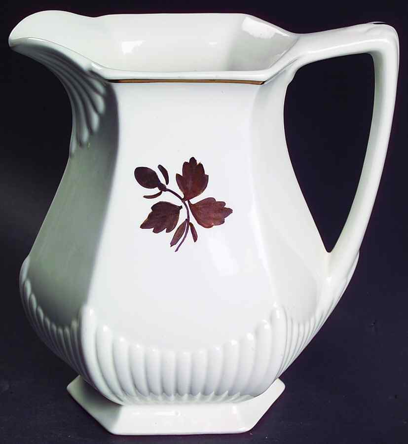 Tea Leaf Copper 32 Oz Pitcher by Adams China-1