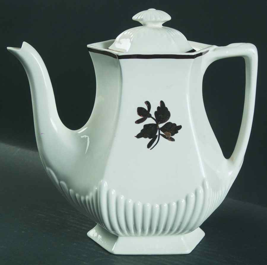 Tea Leaf Copper Coffee Pot & Lid by Adams China-1
