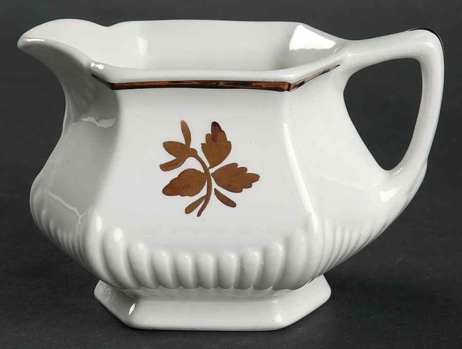 Tea Leaf Copper Creamer by Adams China-1