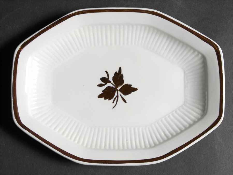Tea Leaf Copper Underplate for Gravy Boat by Adams China-1
