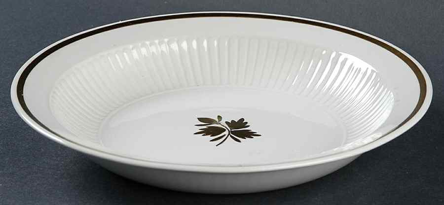 Tea Leaf Copper Rim Soup Bowl by Adams China-1