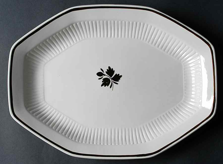 Tea Leaf Copper 13" Oval Serving Platter by Adams China-1