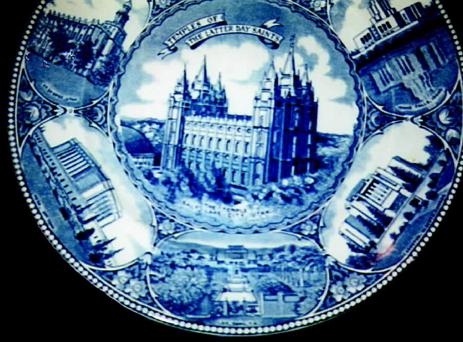 Temples of The Latter Day Saints Dinner Plate by Adams China-1