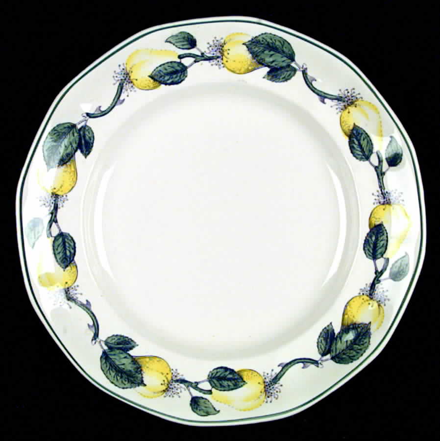 Vermont (Green Trim) Luncheon Plate by Adams China-1