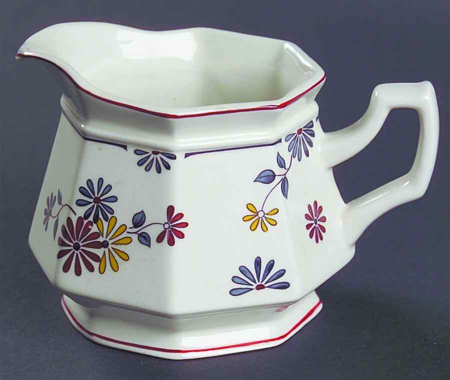 Vermont (Red Trim) Creamer by Adams China-1