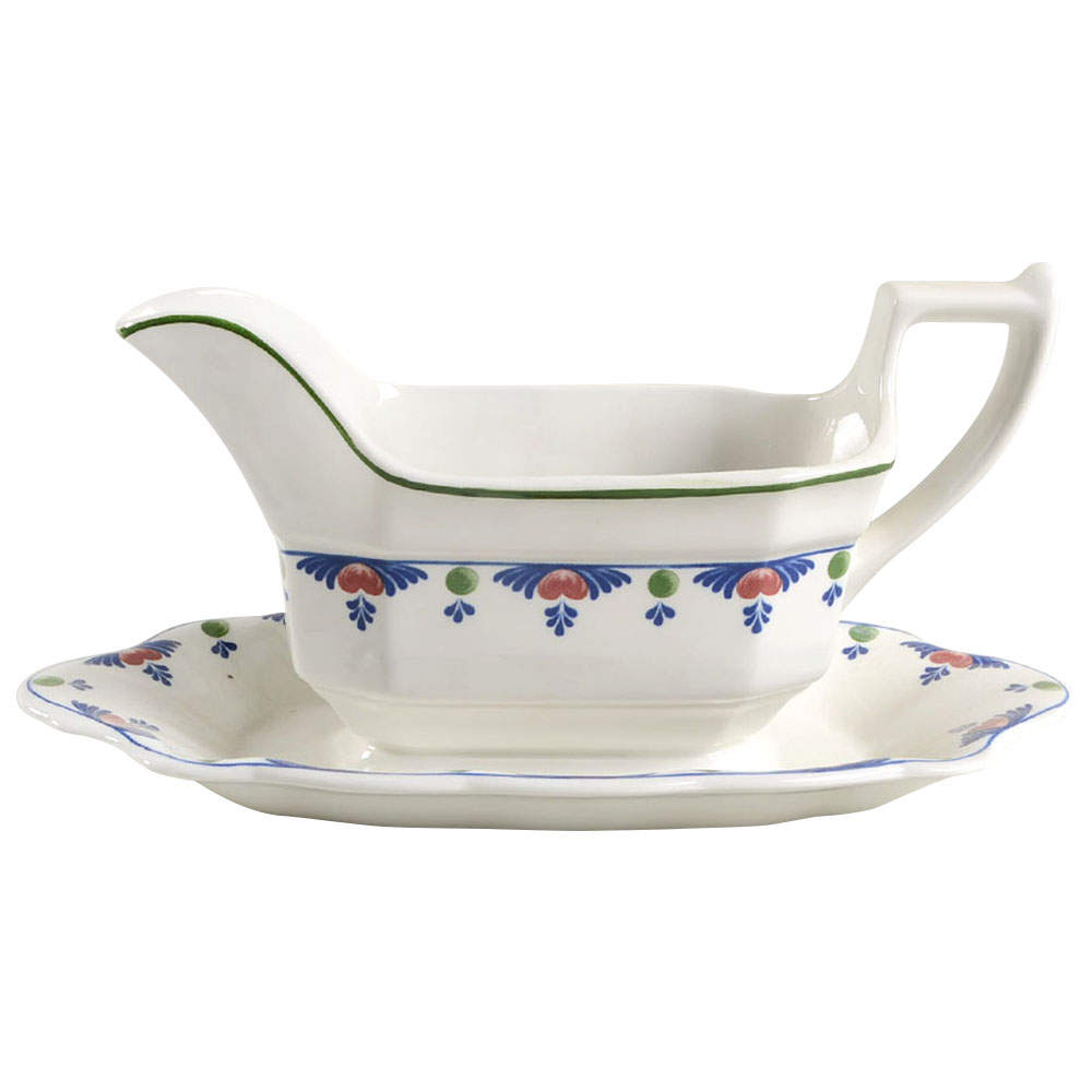 Veruschka Gravy Boat with Attached Underplate by Adams China-1