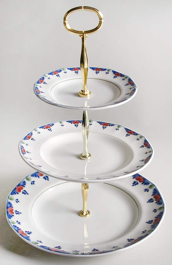 Veruschka 13 7/8"-14 1/4" 3-Tiered Serving Tray(DP,SP,BB) HC by Adams China-1