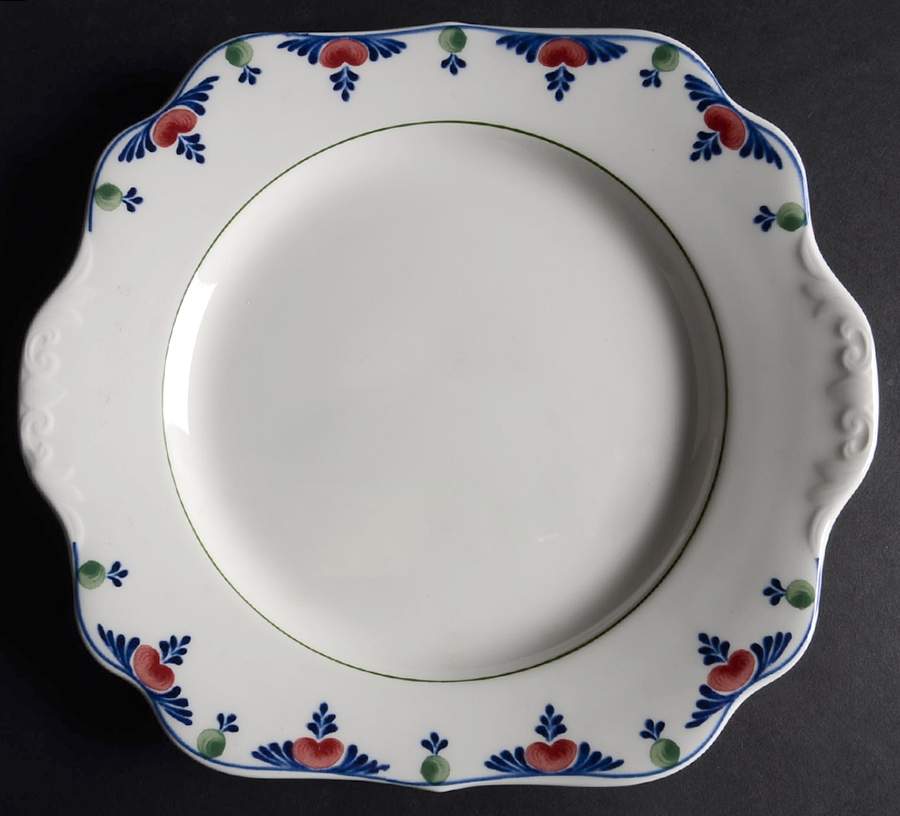 Veruschka Square Handled Cake Plate by Adams China-1