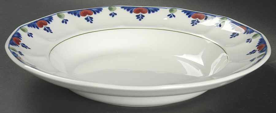 Veruschka Large Rim Soup Bowl by Adams China-1