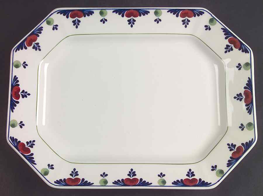 Veruschka 14" Oval Serving Platter by Adams China-1