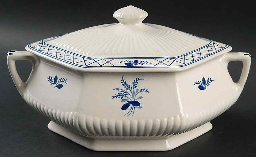 Victoriana Oval Covered Vegetable by Adams China-1