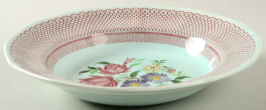 Wakefield Rim Soup Bowl by Adams China-1