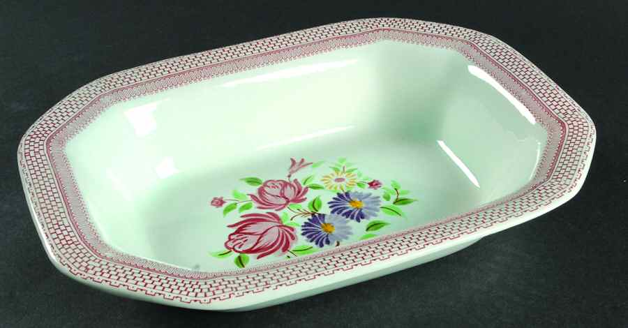 Wakefield 10" Oval Vegetable Bowl by Adams China-1