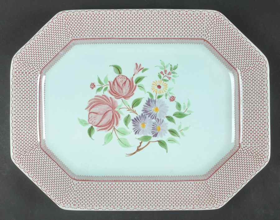Wakefield 14" Oval Serving Platter by Adams China-1