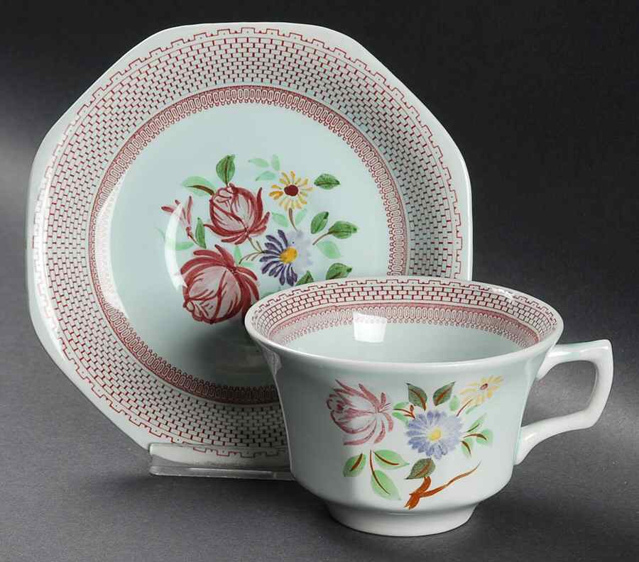 Wakefield Oversized Cup & Saucer Set by Adams China-1