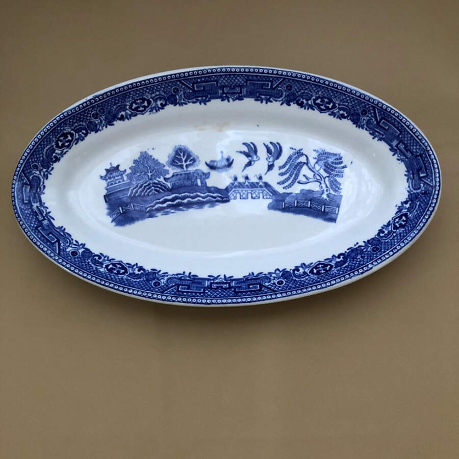 Willow Blue (Smooth, No Trim) Relish by Adams China-1