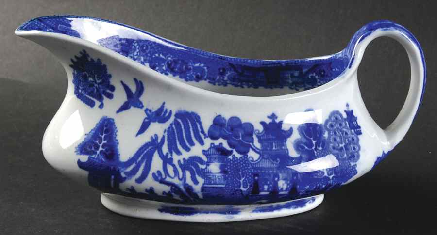 Willow Blue (Smooth, No Trim) Gravy Boat by Adams China-1