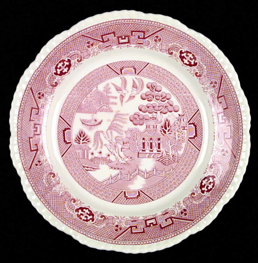 Willow Pink Dinner Plate by Adams China-1