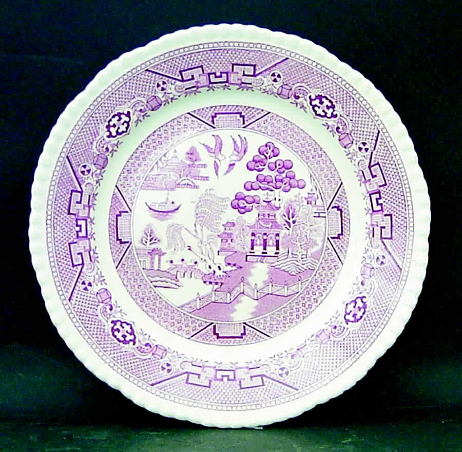 Willow Pink Luncheon Plate by Adams China-1