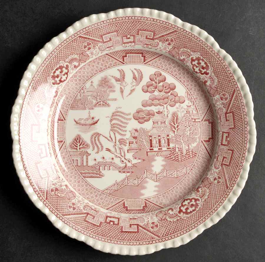 Willow Pink Dinner Plate by Adams China-1