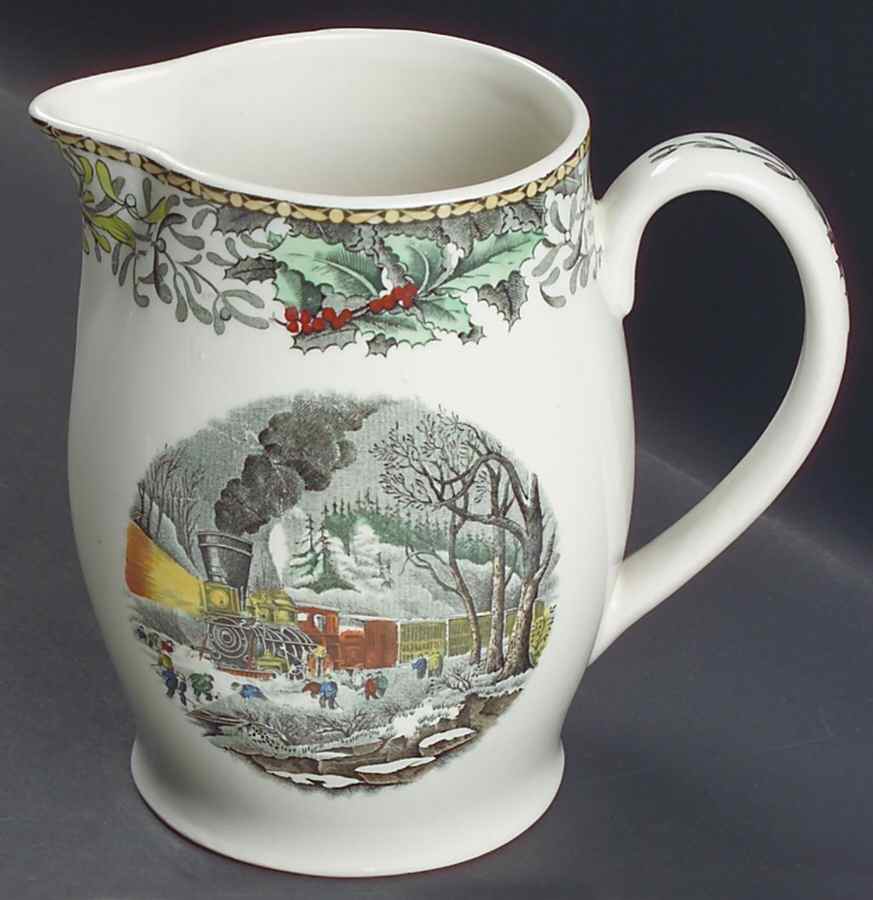 Winter Scenes Black, Multicolor 24 Oz Jug by Adams China-1