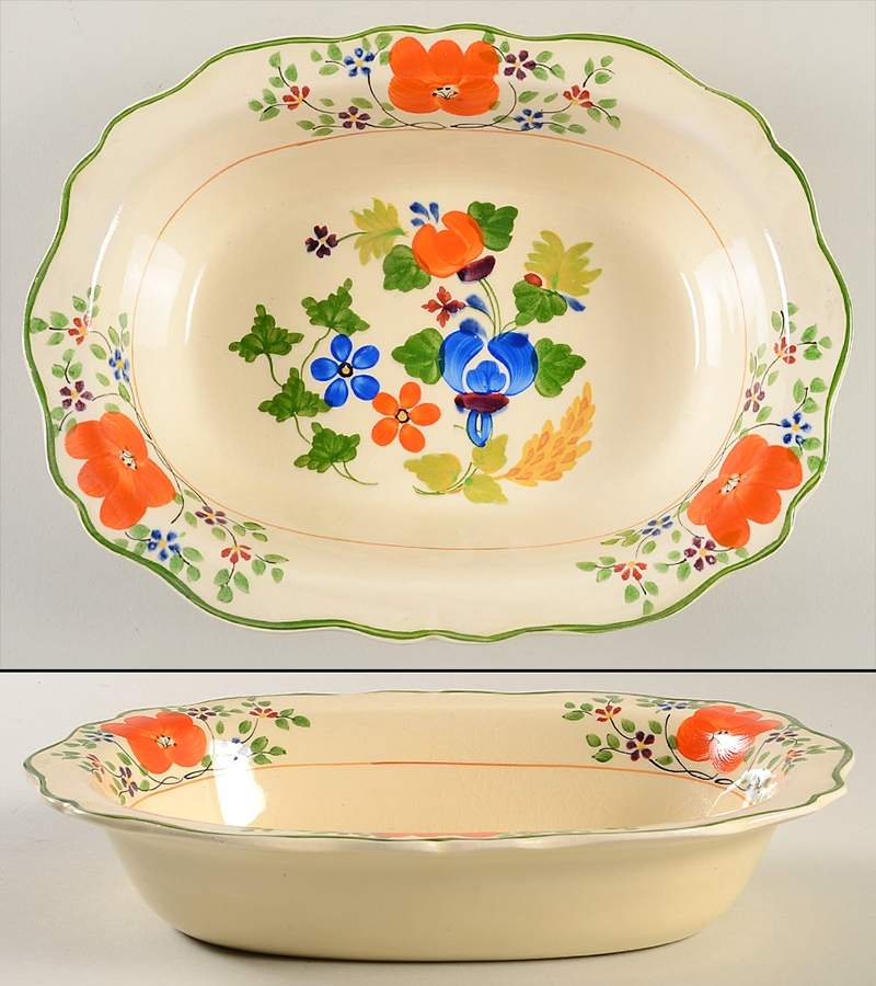 The Wynbrook 9" Oval Vegetable Bowl by Adams China-1