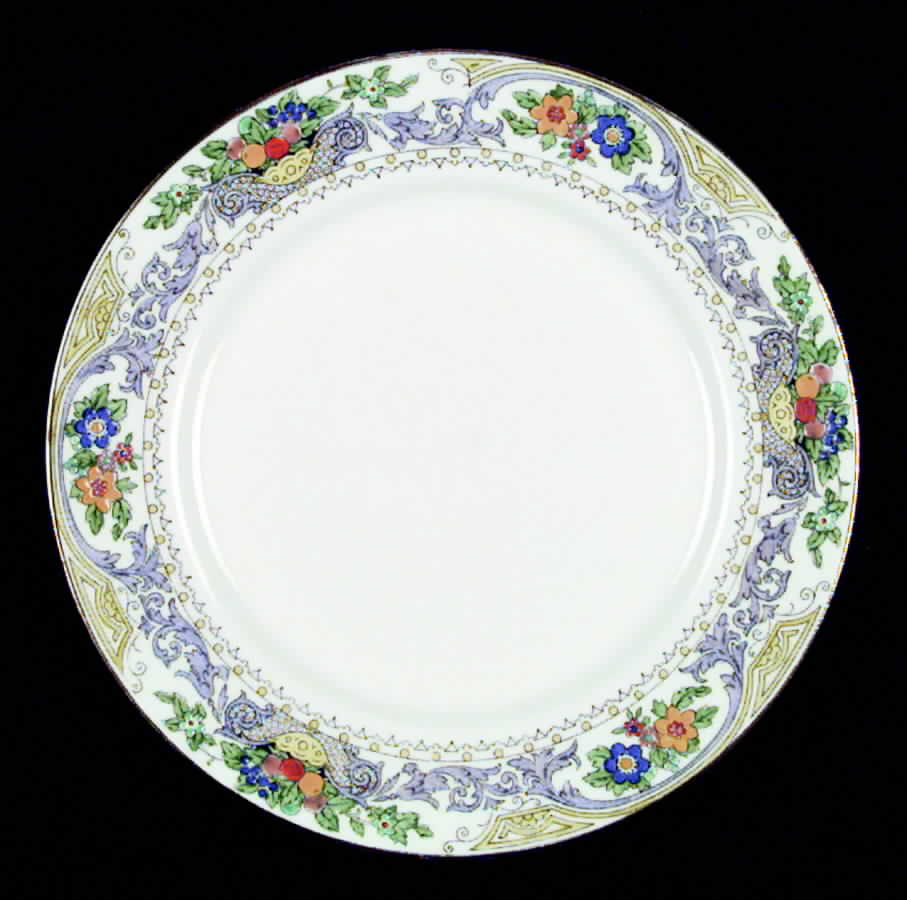 Almora (White Background) Salad Plate by Adderley-1