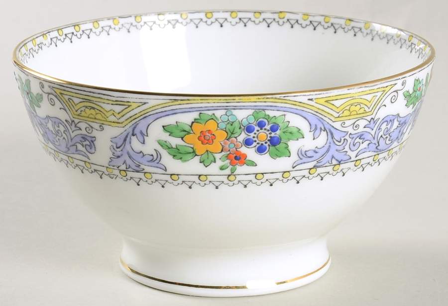 Almora (White Background) Cranberry Bowl by Adderley-1