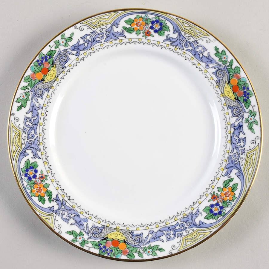 Almora (White Background) Salad Plate by Adderley-1
