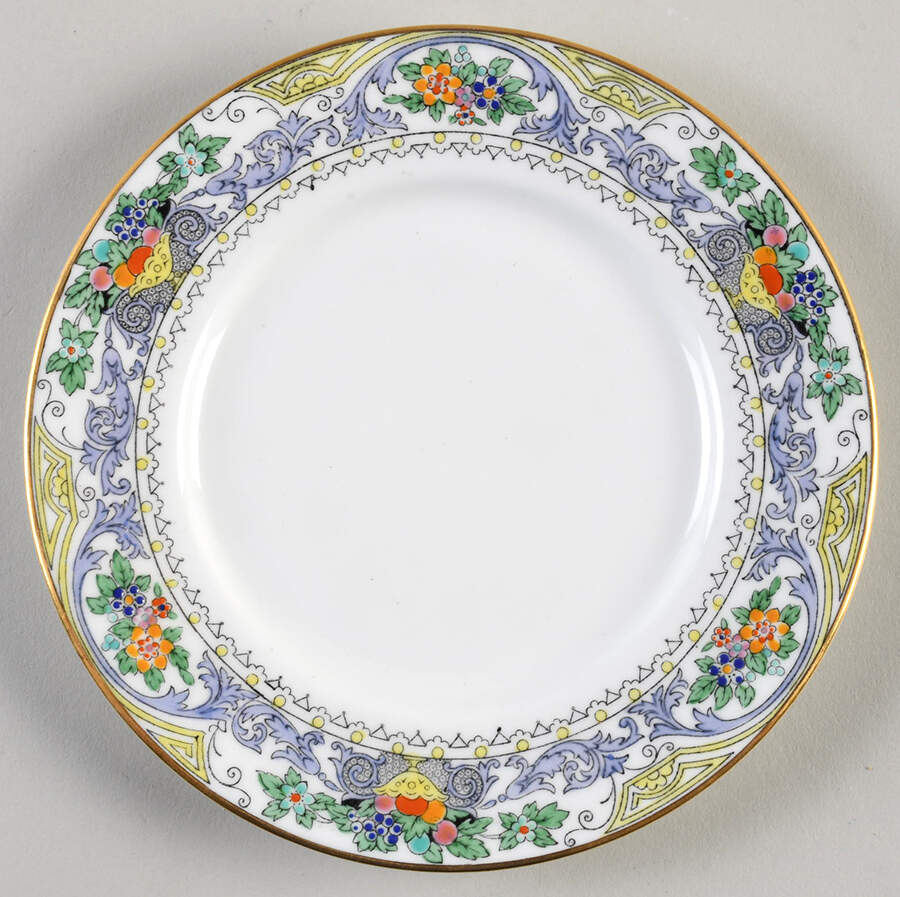 Almora (White Background) Bread & Butter Plate by Adderley-1