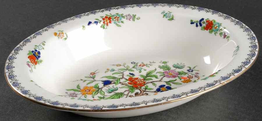 Antique 10" Oval Vegetable Bowl by Adderley-1