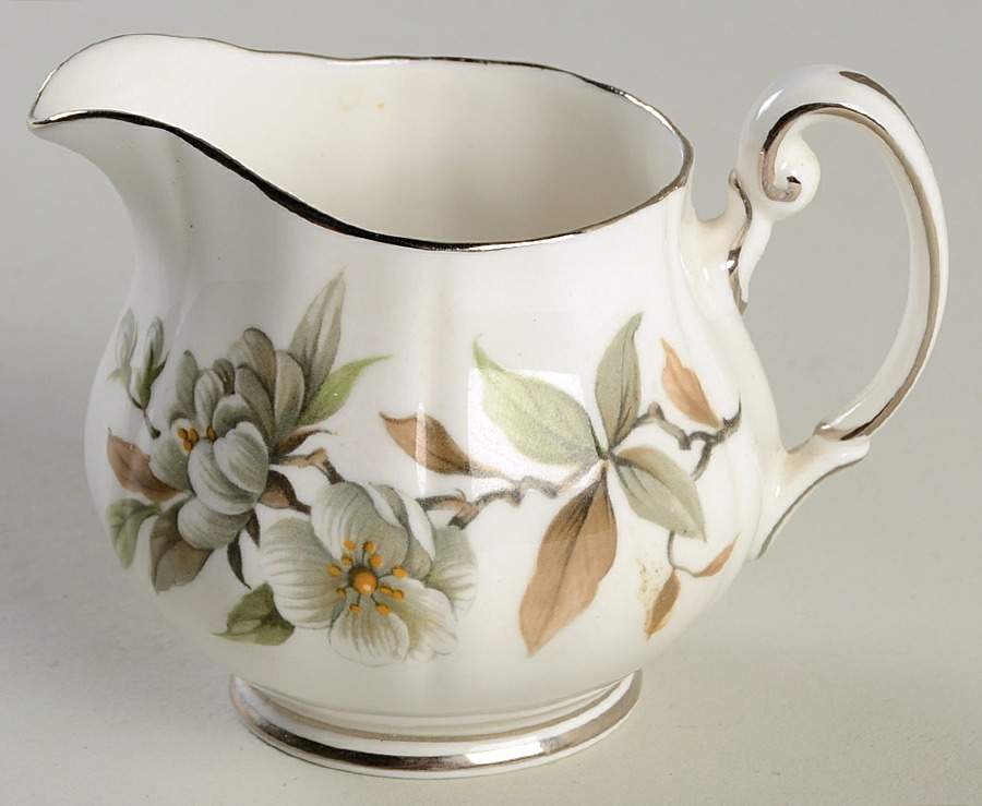Arcadia (Platinum Trim) Mini Creamer by Adderley-1