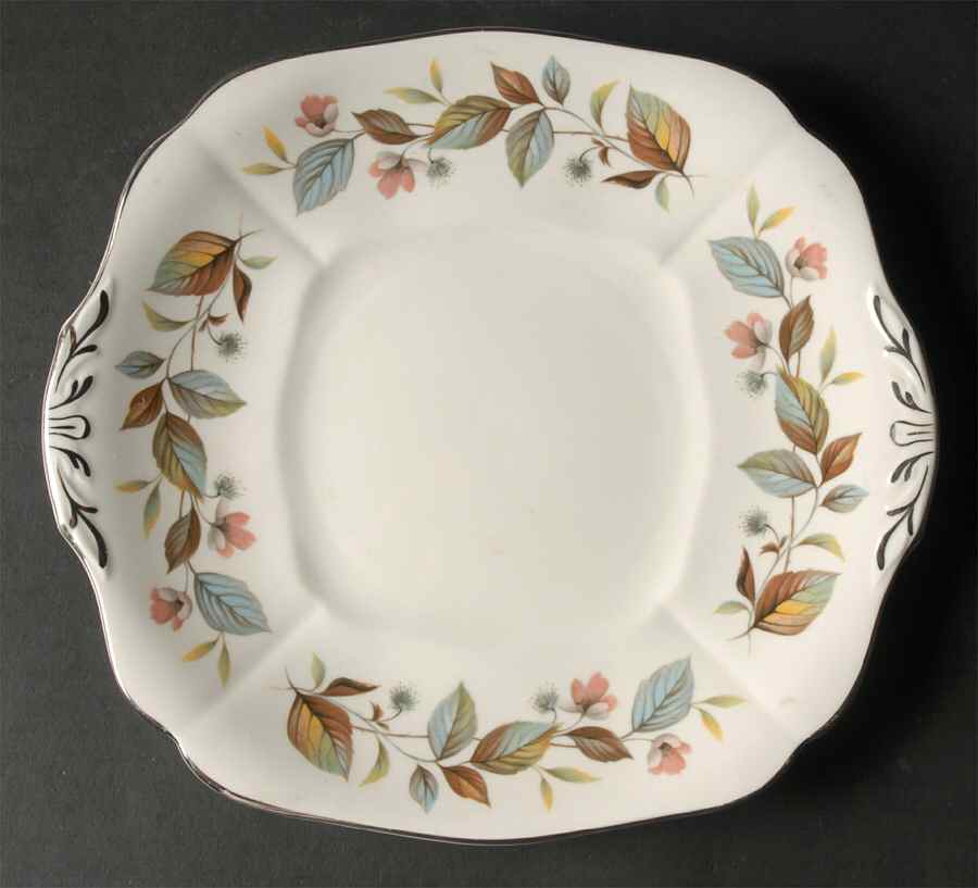 Beechwood Square Handled Cake Plate by Adderley-1