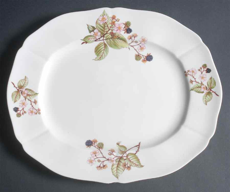 Bramble (No Number) 13" Oval Serving Platter by Adderley-1