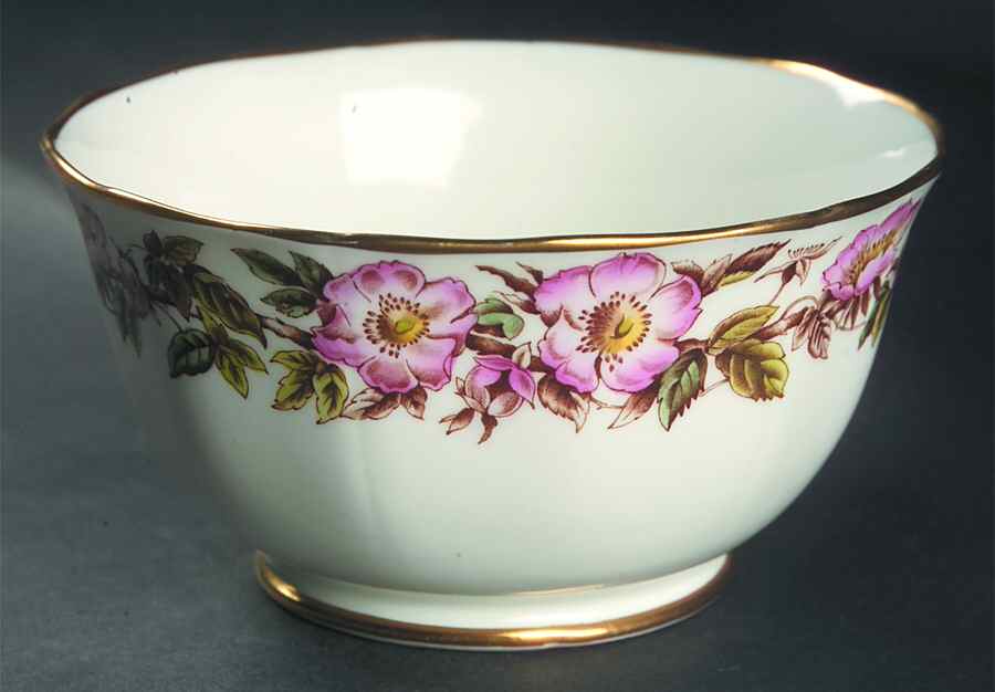Briar Rose (Pink) Cranberry Bowl by Adderley-1