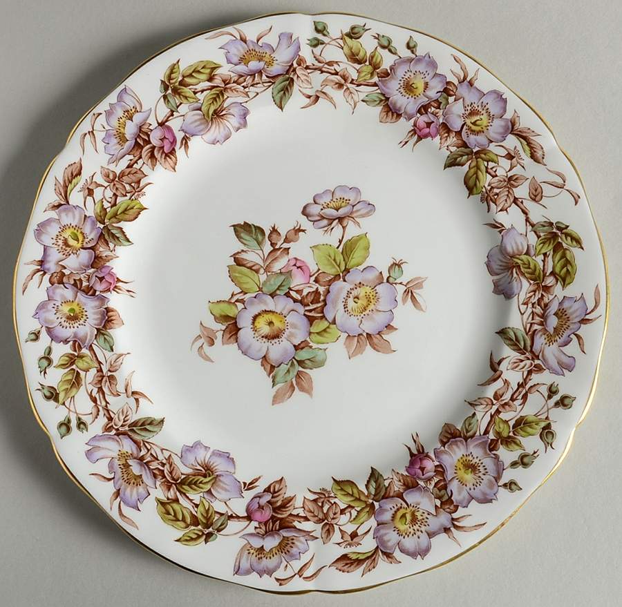 Briar Rose (Purple) Dinner Plate by Adderley-1
